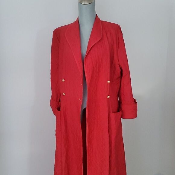 Barsarobe of Bemberg | Vintage Quilted House Coat Robe - Picture 7 of 9